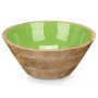 Bol GiftDecor MALI-701 G Vert Émail Bois de manguier 24,3 x 10,5 x 24,3 cm (6 Unités): Plus de 300.000 produits de grandes marqu