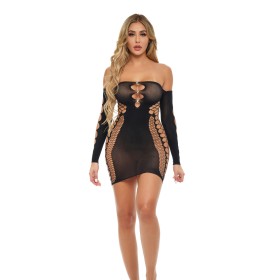 Robe Pink Lipstick Noir (Taille unique): Plus de 300.000 produits de grandes marques en vente directe à prix usine sur cadeaufou