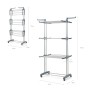Étendoir Pliant Vertical à Roulettes Dolver InnovaGoods 24 Barres: Plus de 300.000 produits de grandes marques en vente directe 