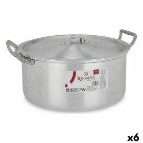 Casserole avec Couvercle Kinvara 100008 Argenté 6,5 L 35 x 16 x 28 cm (6 Unités): Plus de 300.000 produits de grandes marques en