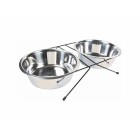 Mangeoire pour chiens Trixie Acier inoxydable Double 2,8 L 2 × 2,8 L: Plus de 300.000 produits de grandes marques en vente direc