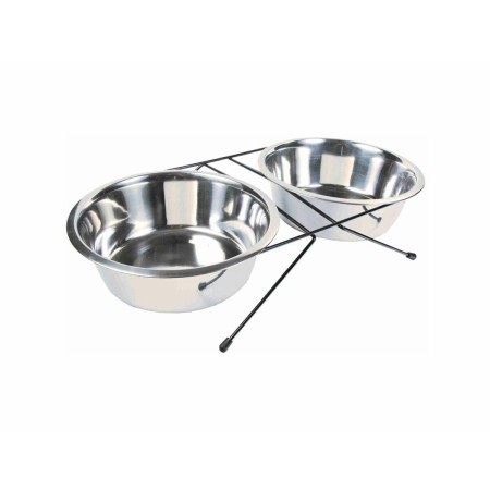Mangeoire pour chiens Trixie Acier inoxydable Double 2,8 L 2 × 2,8 L: Plus de 300.000 produits de grandes marques en vente direc