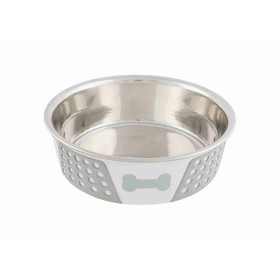Mangeoire pour chiens Trixie Blanc Gris Silicone Acier inoxydable 1,4 L: Plus de 300.000 produits de grandes marques en vente di