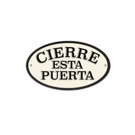 Plaque Magnet & Steel Cierre esta Puerta 16,3 x 9,5 cm: Plus de 300.000 produits de grandes marques en vente directe à prix usin