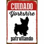 Plaque Magnet & Steel Cuidado Yorkshire Patrullando 14,8 x 21 cm: Plus de 300.000 produits de grandes marques en vente directe à
