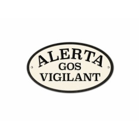 Plaque Magnet & Steel Alerta Gos Vigilant 16,3 x 9,5 cm: Plus de 300.000 produits de grandes marques en vente directe à prix usi