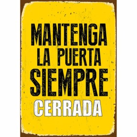 Plaque Magnet & Steel Mantenga la Puerta Siempre Cerrada 14,8 x 21 cm: Plus de 300.000 produits de grandes marques en vente dire