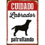 Plaque Magnet & Steel Cuidado Labrador Patrullando 14,8 x 21 cm: Plus de 300.000 produits de grandes marques en vente directe à 