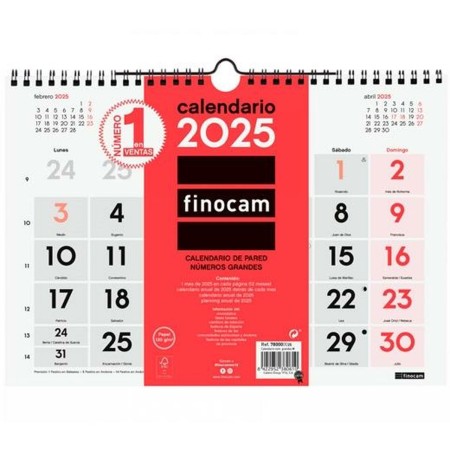 calendrier mural Finocam Papier 2025 30 x 21 cm: Plus de 300.000 produits de grandes marques en vente directe à prix usine sur c