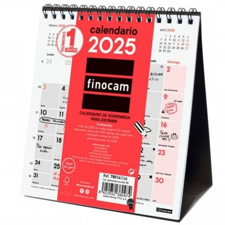 Calendrier de bureau Finocam Papier 14 x 15 cm 2025: Plus de 300.000 produits de grandes marques en vente directe à prix usine s
