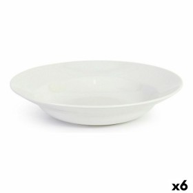 Assiette à pâtes La Mediterránea Bari Grès Blanc (6 Unités): Plus de 300.000 produits de grandes marques en vente directe à prix