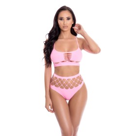 Ensemble de Lingerie Pink Lipstick Rose (Taille unique): Plus de 300.000 produits de grandes marques en vente directe à prix usi