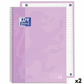 Cahier Oxford EUROPEANBOOK 1 Lavande Gâteau A4+ 80 Volets 5 Pièces (2 Unités): Plus de 300.000 produits de grandes marques en ve