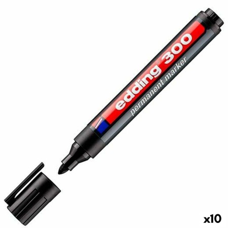 Marqueur permanent Edding 300 Noir (10 Unités): Plus de 300.000 produits de grandes marques en vente directe à prix usine sur ca