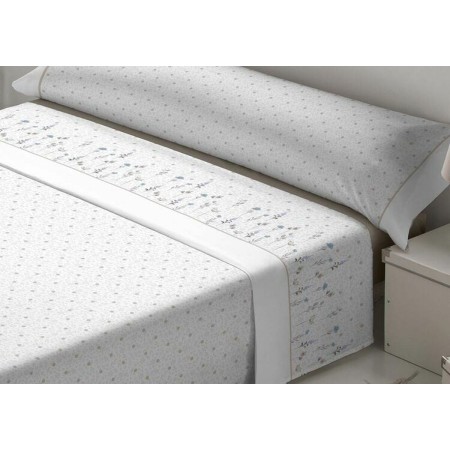 Jeu de draps Tejidos Reina Nicola Blanc Ivoire Lit king size: Plus de 300.000 produits de grandes marques en vente directe à pri