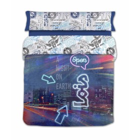 Parure de couette Lois NIGHT P. Bleu Lit ½ persones 220 x 230 cm 3 Pièces: Plus de 300.000 produits de grandes marques en vente 