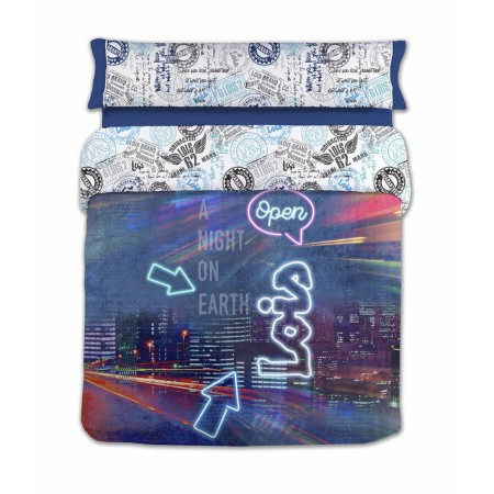Parure de couette Lois NIGHT P. Bleu Lit ½ persones 220 x 230 cm 3 Pièces: Plus de 300.000 produits de grandes marques en vente 