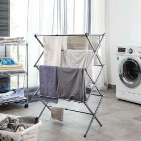 Séchoir à Linge Métallique Pliable et Extensible avec 3 Hauteurs Cloxy InnovaGoods 11 Barres: Plus de 300.000 produits de grande