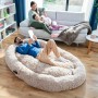 Lit de Chien pour Humains Human Dog Bed XXL InnovaGoods Beige: Plus de 300.000 produits de grandes marques en vente directe à p