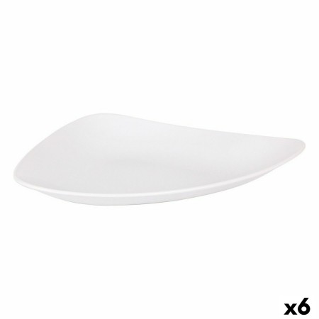 Assiette plate Inde Vedone Porcelaine Blanc 31 x 25 x 4 cm (6 Unités): Plus de 300.000 produits de grandes marques en vente dire