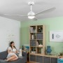 Ventilateur de Plafond avec Lumière LED et 3 Pales ABS Flaled InnovaGoods Blanc 36 W 52 Ø132 cm: Plus de 300.000 produits de gra
