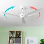 Ventilateur de Plafond avec Lumière LED et 3 Pales ABS Flaled InnovaGoods Blanc 36 W 52 Ø132 cm: Plus de 300.000 produits de gra