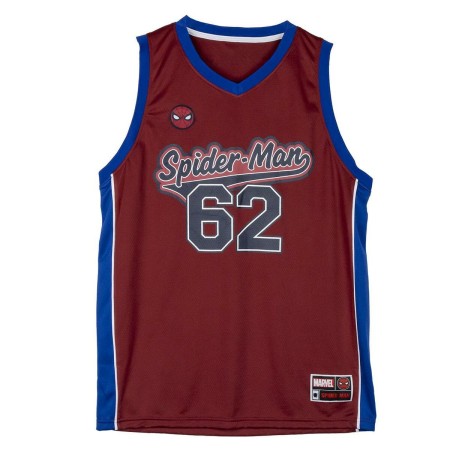t-shirt de basket Spider-Man Rouge Unisexe: Plus de 300.000 produits de grandes marques en vente directe à prix usine sur cadeau