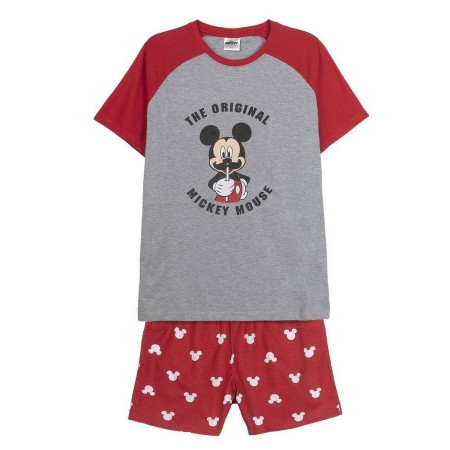 Pyjama D'Été Mickey Mouse Rouge (Adultes) Homme Gris: Plus de 300.000 produits de grandes marques en vente directe à prix usine 