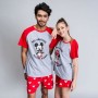 Pyjama D'Été Mickey Mouse Rouge (Adultes) Homme Gris: Plus de 300.000 produits de grandes marques en vente directe à prix usine 