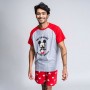Pyjama D'Été Mickey Mouse Rouge (Adultes) Homme Gris: Plus de 300.000 produits de grandes marques en vente directe à prix usine 