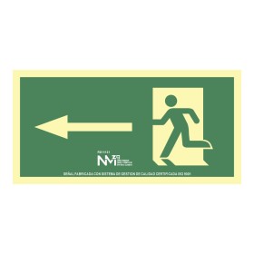 Panneau Normaluz Evacuación flecha izquierda PVC 32 x 16 cm: Plus de 300.000 produits de grandes marques en vente directe à prix