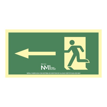 Panneau Normaluz Evacuación flecha izquierda PVC 32 x 16 cm: Plus de 300.000 produits de grandes marques en vente directe à prix