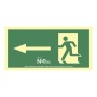 Panneau Normaluz Evacuación flecha izquierda PVC 32 x 16 cm: Plus de 300.000 produits de grandes marques en vente directe à prix