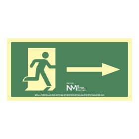 Panneau Normaluz Evacuación flecha derecha PVC 32 x 16 cm: Plus de 300.000 produits de grandes marques en vente directe à prix u