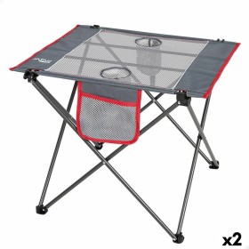 Table Piable Aktive Camping Gris 62 x 50 x 50 cm (2 Unités): Plus de 300.000 produits de grandes marques en vente directe à prix