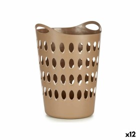 Panier à linge Kipit 8040-4 Beige Plastique 50 L 44 x 56 x 41 cm (12 Unités): Plus de 300.000 produits de grandes marques en ven