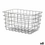Panier Multi-usages Kinvara W5759K-L BLACK Noir Métal 38,5 x 20,5 x 28 cm Rectangulaire (6 Unités): Plus de 300.000 produits de 