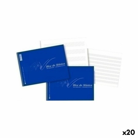 Cahier de musique Bleu quarto (20 Unités): Plus de 300.000 produits de grandes marques en vente directe à prix usine sur cadeauf