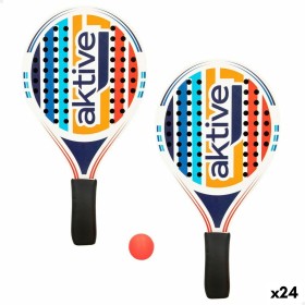 Raquettes de Plage avec Balle Aktive Bois 19,5 x 38 cm (24 Unités): Plus de 300.000 produits de grandes marques en vente directe