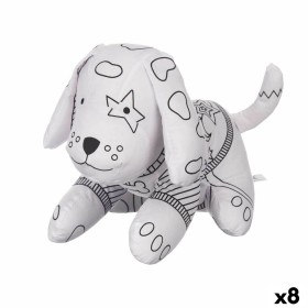 Peluche à colorier Pincello ST341 Blanc Noir Tissu 13 x 14 x 20 cm Chien (8 Unités): Plus de 300.000 produits de grandes marques