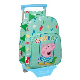 Cartable à roulettes Peppa Pig George Menthe 26 x 34 x 11 cm: Plus de 300.000 produits de grandes marques en vente directe à pri