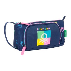 Trousse d'écolier Benetton Cool Blue marine 20 x 11 x 8.5 cm: Plus de 300.000 produits de grandes marques en vente directe à pri