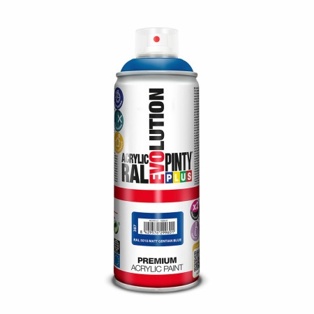 Peinture en spray Pintyplus Evolution RAL 5010 Gentian Blue 400 ml Mat: Plus de 300.000 produits de grandes marques en vente dir