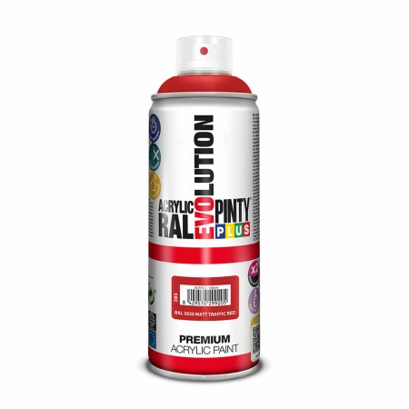 Peinture en spray Pintyplus Evolution RAL 3020 Traffic Red 400 ml Mat: Plus de 300.000 produits de grandes marques en vente dire