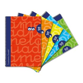 Cahier Lamela Multicouleur quarto 5 Pièces 80 Volets: Plus de 300.000 produits de grandes marques en vente directe à prix usine 