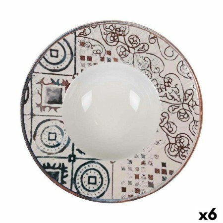 Assiette creuse La Mediterránea Grecia Porcelaine Ø 28 cm (6 Unités): Plus de 300.000 produits de grandes marques en vente direc