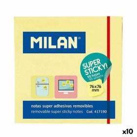 Notes Adhésives Milan Jaune 76 x 76 mm (10 Unités): Plus de 300.000 produits de grandes marques en vente directe à prix usine su