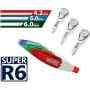 roller correcteur Office Box SUPER R6 6 m 4,2 mm Rechange Rouge (24 Unités): Plus de 300.000 produits de grandes marques en vent