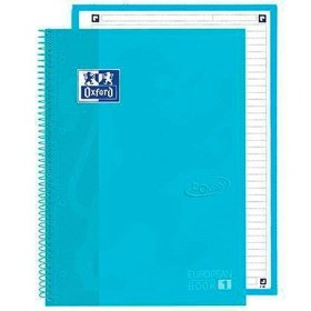 Cahier Oxford European Book School Bleu pastel A4 A4+ 80 Volets 5 Pièces: Plus de 300.000 produits de grandes marques en vente d
