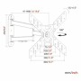 Support de TV Haeger WB-T50.017A 23 23 - 50: Plus de 300.000 produits de grandes marques en vente directe à prix usine sur cadea